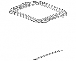 Hatch mechanism frame Chevrolet Impala 14-20