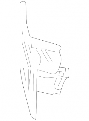 Right headlight washer cap bracket for Lexus RZ 23-26