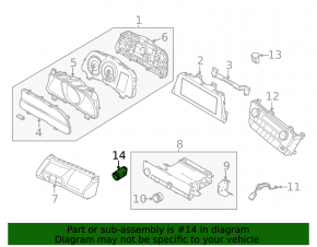 Start-stop button Hyundai Elantra 21-
