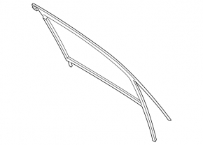 Front left door glass seal for Porsche Cayenne 19-26