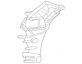 Front bumper bracket right Mercedes X167 GLS 24-26