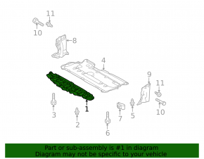 Front engine guard for Mazda3 MPS 09-13