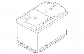 Battery 12v LINCOLN MKX 16- 90Ah 720A Euro +-Reverse EXIDE