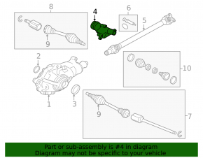 Jaguar F-Pace X761 17- AWD Front Axle Bracket