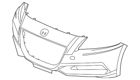 Honda CRZ 11-12 front bumper