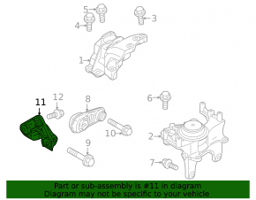 Mitsubishi Outlander 22-25 2.5" Rear Engine Mount Bracket