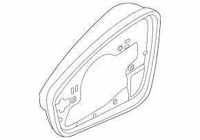 Right mirror housing for Volkswagen ID.4 23-25