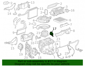 Actuator motor drive heater Cadillac ATS 13-15