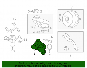 Cadillac CTS 14-19 Brake Master Cylinder with Reservoir