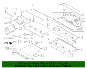 Volvo XC60 18-21 trunk hook without cover