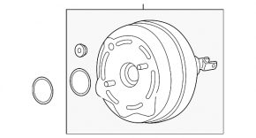Vacuum booster BMW 4 F32/33/36 14-16 M Sport