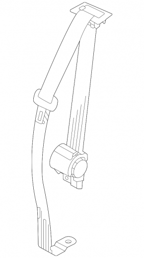 Rear center seat belt VW Atlas 18-24