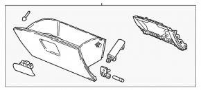 Glove box, glove compartment Chevrolet Bolt EUV 22-23 dark gray