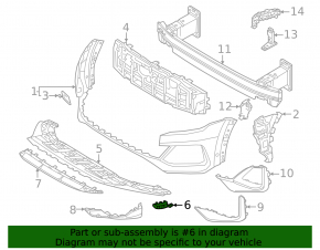 Front bumper protection trim, lower left, Audi Q8 24-26 S-line