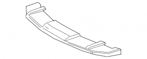 Lower front bumper absorber for Toyota C-HR 18-19 Japan built