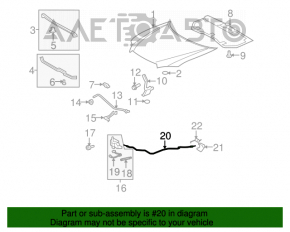 Hood release cable for the 2013 Toyota Highlander hybrid