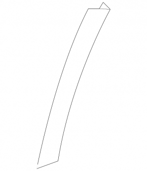 Front left fender arch trim Subaru Outback 20-22 on bumper