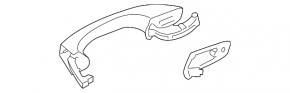 Door handle outer front left VW Golf 15-21
