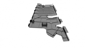 Bottom protection right Fiat 500L 14-19