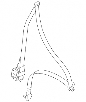 Mitsubishi Galant 04-12 driver's seat belt