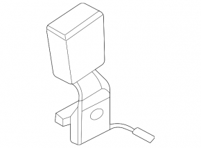 Seat belt latches rear left BMW X5 G05 19-23 black