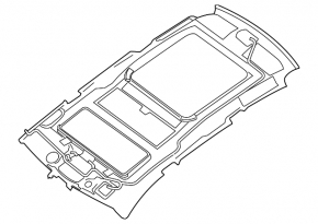 Infiniti JX35 QX60 13-13 gray headliner for sunroof