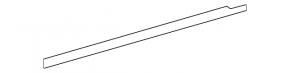 Molding door-glass central front right Lexus ES300h ES350 13-18 chrome