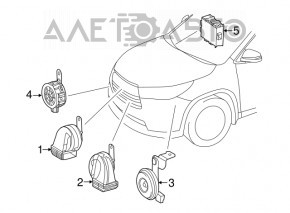 Signal high Toyota Camry v70 18-24 with bracket