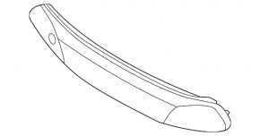 Hyundai Sonata 14-15 hybrid front bumper lower grille trim, structure