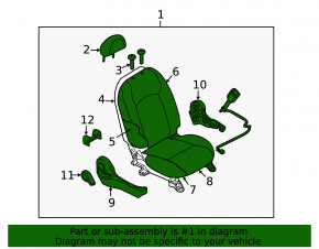 Passenger seat Nissan Versa Note 13-16 without airbag, mechanical, gray cloth, for cleaning