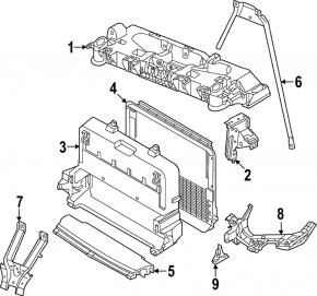 Audi Q4 e-tron 22-25 front grille panel