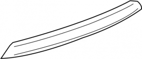 Lower trunk door molding Infiniti JX35 QX60 16-20 rest