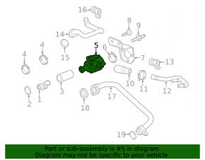 Additional cooling pump for Porsche Panamera 17-21
