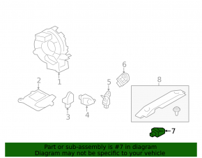Airbag sensor rear center Subaru Forester 14-16 SJ