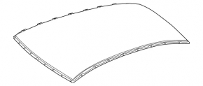 Metal roof Mercedes C-class W205 15-21 without panorama and hatch for antenna