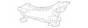 Right front bumper bracket for Mercedes W213 E 17-20 AMG (package)