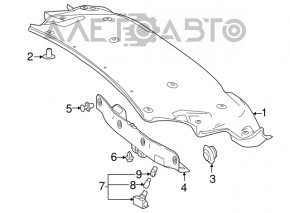 Trunk light on the lid left Mercedes W221