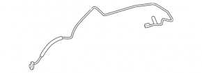 Mercedes W221 long heater-condenser air conditioner pipe