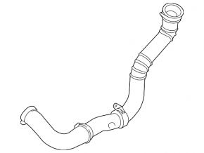Left pipe Ford Escape mk3 13-16 1.6T plastic, without rubber