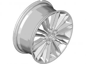 Wheel disk R18 5*108 Ford Fusion mk5 13-18 type 5 curb