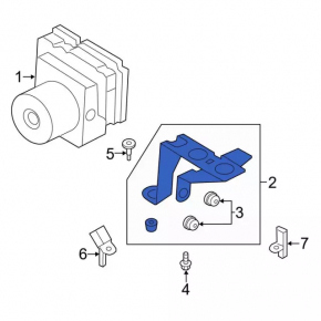 ABS block bracket Ford Escape MK3 13-19