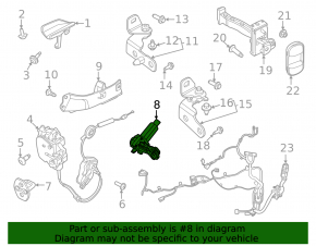 Front Right Door Actuator Ford Mustang Mach-E 21-23