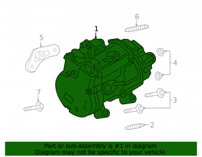Air Conditioning Compressor Ford Escape MK4 20-22 hybrid, plug-in