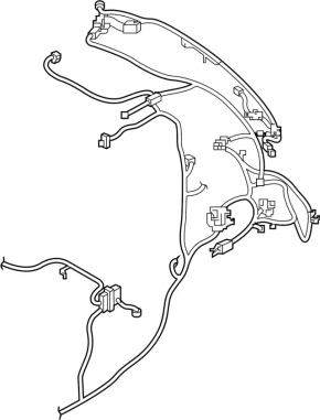 Wiring rear bumper Infiniti JX35 QX60 16-20 rest, for 2 parking sensors