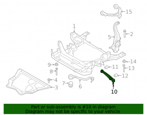 Front lower rear right control arm BMW X5 F15 14-18