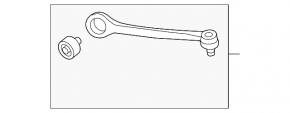 Upper control arm, front right, Audi A8 19-25