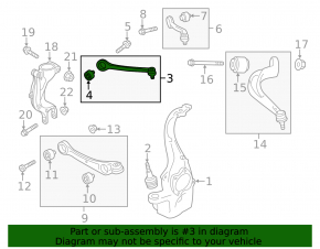 Upper control arm, front right, Audi A8 19-25
