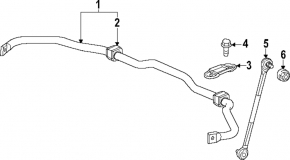 Front stabilizer Honda Accord 23-