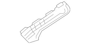 Right rear bumper mount for Toyota Prius C 12-19