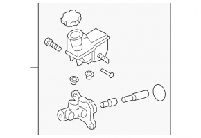 Kia Optima 16-20 brake master cylinder with reservoir